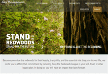 Tablet Screenshot of myredwoodslegacy.org